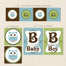 This article contains owl pink baby shower ideas s23 ideas, some you can do yourself, others may merely serve as motivation. Owl Boy Printable Baby Shower Decorations Lil Sprout Greetings