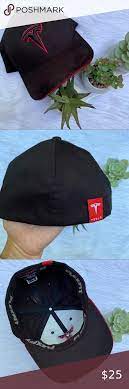 Black Tesla Flexfit Baseball Hat Cap Size L Xl Baseball Hats Black Tesla Flexfit
