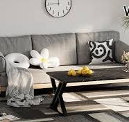 Amazon.com: Wolawu Coffee Table Living Room Table White ...
