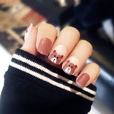 A perfect manicure makes our hand look polished and elegant. Amazon Com Fdesigner Cute Fake Nails Acrylic Nail Decoration Full Cover False Nail Art Accessories Nude Square Oval Clip On Nail For Nail Salons Or Diy Art At Home Glossy Beauty