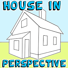 Sketch its triangular roof on top. How To Draw A House With Easy 2 Point Perspective Techniques How To Draw Step By Step Drawing Tutorials