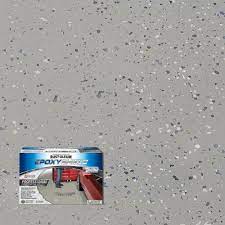 Rust Oleum Epoxyshield 2 Gal Silver Gray Semi Gloss Professional Floor Coating Kit 2 Pack 203373 The Home Depot Floor Coating Rustoleum Mineral Spirits