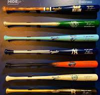⚾️ This is how you display a bat collection. Customer ...