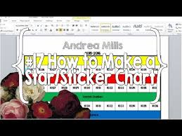 How To Make A Star Sticker Chart 17