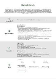Customise the template to showcase your experience, skillset and accomplishments, and highlight your most relevant qualifications for a new mechanical engineer job. Junior Engineer Resume Sample Kickresume