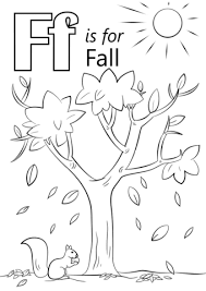 Letter F Is For Fall Coloring Page From Letter F Category Select From 26681 Printable Crafts Of Ca Fall Coloring Sheets Fall Coloring Pages Tree Coloring Page