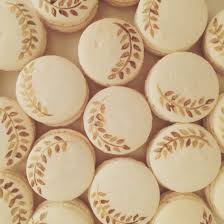 Hand Painted Fern Macarons Macarons Macaroons Christmas Macarons Macaron Decoration