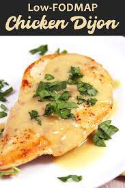 Low Fodmap Chicken Dijon - Delicious As It Looks Recipe Low Fodmap Chicken Fodmap Recipes Fodmap Chicken Recipes