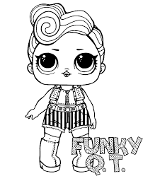 Kolorowanki lol suprise omg do wydruku : Funky Qt Coloring Page Lol Surprise