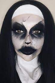 Choose one of our nun costumes this year! Nun Halloween Makeup Nunmakeup Truly Scary Halloween Makeup Is What Can Make Your Long Amazing Halloween Makeup Zombie Halloween Makeup Halloween Makeup Easy