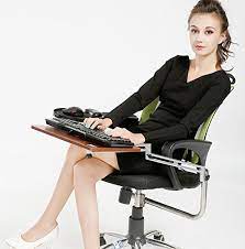 Choices for keyboard and mouse trays. Skyzonal Ergonomic Chair Mount Keyboard Tray Mouse Tray Walnut Chair Not Included Buy Online In Germany At Desertcart 25194422