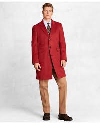 Try one of our camel hair jackets or hybrid men's jackets to keep you warm, even on the coldest days. Brooks Brothers Silk Golden Fleece Camel Hair Topcoat In Red For Men Lyst