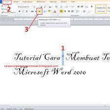 Lebih buruknya huruf yang sebelum disusun rapi jadi berantakan pada saat di paste pada lembar kerja. Tutorial Cara Membuat Text Effect Font Microsoft Word 2010 Panduan Microsoft Office Word Power Point Excel