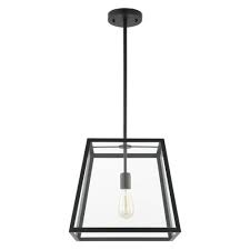 251 First Whittier Matte Black And Transparent 12 Inch One Light Pendant Bellacor Black Pendant Light Kitchen Black Pendant Light Pendant Lighting