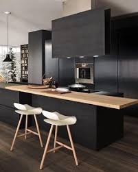 Modern white and brass light fixtures complete the look. 190 Black Kitchen Designs Ideas Black Kitchens Kitchen Design Black Kitchen Design
