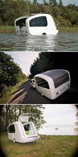 This Is The Sealander A Camping Trailer Small Enough To Be Towed Behind A Regular Sized Car That When Backed Int Camping Trailer Camping Fun Camping Glamping