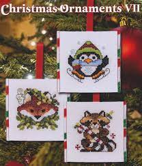 Four adorable cross stitch snowman ornament patterns! Christmas Ornaments Vii By Stoney Creek Counted Cross Stitch Pattern