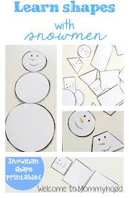 Winter Activities Free Snowman Shapes Printables Winter Theme Preschool Winter Activities For Kids Winter Kindergarten