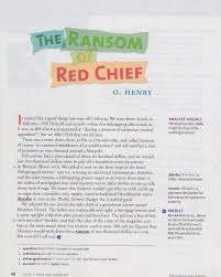 The Ransom Of Red Chief Mrs Nelsons Homework Pages