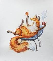 Virink Louie Lorry Lis Lisa Fox Akvarel Fox Illustration Fox Art Animal Art