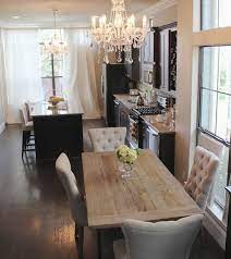 The pattern design of the ceramic tiles for the backsplash matches the countertop. Rustic Elegance Home Decor Kitchen Dining Room Home Kitchens