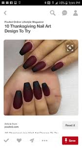Black And Red Ombre Nails Matte Red Ombre Matte Nails Design Matte Maroon Nails Maroon Nail Designs