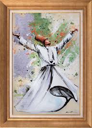Ask A Kavusmak Semazen Yagli Boya Tablo 600396 Tablolar Sanatsal Resimler Islami Sanat