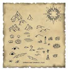 Terrain Map Symbol Tiles Fantasy Map Making Map Symbols Fantasy World Map