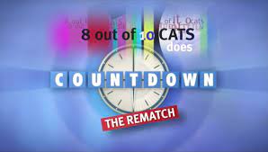8 out of 10 cats does countdown is a british comedy panel show on channel 4.the show follows the game of countdown, but presented in a comedic panel show format seen on 8 out of 10 cats, with the show being a crossover of the two. 8 Out Of 10 Cats Does Countdown Logopedia Fandom