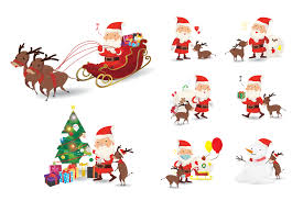 Dec 17, 2020 · gift cards also aren't quite as bland and boring as they might have been when you were growing up. Cartoon Christmas Character Illustrations Set Funny Happy Santa Claus And Reindeer Bag With Presents Sleigh And Christmas Tree Waving And Greeting For Christmas Cards Banners Tags And Labels 2026103 Vector Art At