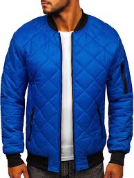 Ces valeurs font référence à la taille de votre corps ; Blouson De Transition Bomber Pour Homme Bleu Matelasse Bolf My 01 Bleu