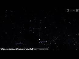 A constelação do cruzeiro do sul, destacando alfa crucis. Cruzeiro Do Sul Estrelas Em Movimento Via Stellarium Video Lthvah8xrhw
