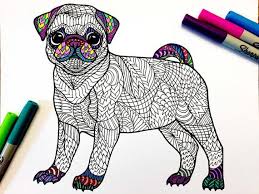 Coloring is necessary not only for children. Pug Puppy Pdf Animal Coloring Page Etsy In 2021 Puppy Coloring Pages Pugs Animal Coloring Pages