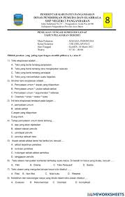 Check spelling or type a new query. Soal Pts B Indonesia Kelas 8 Worksheet