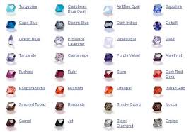 Swarovski Bicone Color Chart Jewellery Making Beading