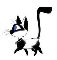 Black And White Cat Drawing Cartoon Daily Cat Drawings 383 Black And White Cat Drawing Cats Illustration Cat Art