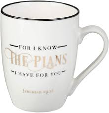Taza, coleccion comparte (coffee awakens the body, mug, share collection, spanish) luciano's gifts / 2018 / gift. Buy I Know The Plans Jeremiah 29 11 Ceramic Christian Coffee Mug For Women And Men Inspirational Coffee Cup And Christian Gifts 12oz Online In Turkey B07dpt8sp3