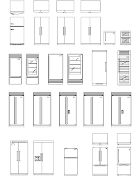 Archblocks Autocad Refrigerator Block Symbols Esbocos De Design De Interiores Esboco Interior Desenhos De Arquitetura