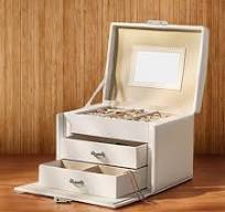 3-Tier Jewelry Box, Lockable Travel Case with Handle : Target
