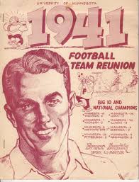 BRUCE SMITH MINNESOTA 20th ANNV PHOTOS & PROGRAM SIGNED BY RAY  ELIOT-HEISMAN '41