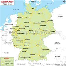 This map was created by a user. Germany Road Map Germany Route Planner Driving Directions And Major Cities Map