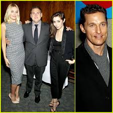 #mcconaugheytakes the wolf of wall street @paramountpics @leodicaprio @jonahhill @margotrobbie pic.twitter.com/an4ngkjsnh. Matthew Mcconaughey Wolf Of Wall Street Luncheon With Margot Robbie Camila Alves Celebrity Babies Cristin Milioti Jonah Hill Levi Mcconaughey Margot Robbie Matthew Mcconaughey Vida Mcconaughey Just Jared