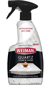 How to get a stain out of quartz. Weiman Quartz Countertop Cleaner And Polish Clean Shine Your Quartz Countertops Islands And Stone Surfaces With Uv Protection Amazon In Health Personal Care