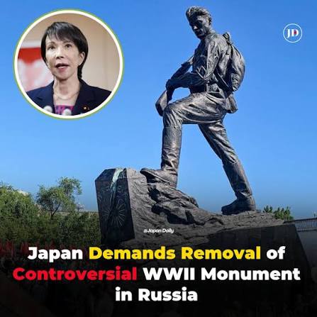 Japan has officially demanded the dismantling of a newly unveiled World War  II victory monument located in the far eastern Russian city of Khabarovsk.  Unveiled on Friday in coordination with the Russian
