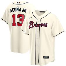 Received some devastating news saturday night. Men S Nike Ronald Acuna Jr Cream Atlanta Braves Alternate Replica Player Name Jersey