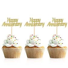 Shop with afterpay on eligible items. Buy Donoter 48 Pcs Happy Anniversary Cupcake Toppers Picks For Anniversary Party Cake Decorations Online In Turkey B08mzx7mq7