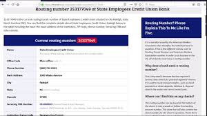 How to find your bank's routing so there is some reasoning behind these routing numbers, it makes some sense when you dig into it. State Employees Routing Number Nc Jobs Ecityworks
