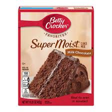Pour the cake mix evenly into your two greased cake tins. Betty Crocker Super Moist Milk Chocolate Cake Mix 15 25oz 432g American Fizz