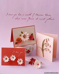Blank greeting card*3, matching envelopes*3; How To Make Quilled Cards Martha Stewart