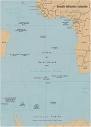 Map of the South Atlantic Ocean Islands